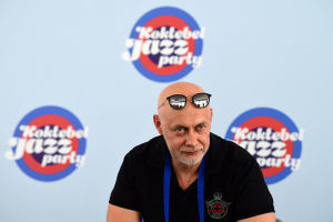 Artistic Director of the Koktebel Jazz Party Mikhail Ikonnikov at the news conference on the opening of the Koktebel Jazz Party 2020 in Crimea