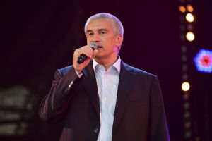 Head of the Republic of Crimea Sergei Aksyonov at the opening of Koktebel Jazz Party 2020 in Crimea
