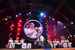 Pyotr Vostokov’s Big Jazz Orchestra performance at the opening of Koktebel Jazz Party 2020 in Crimea