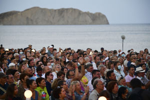 Jazz partiers at the opening of Koktebel Jazz Party 2020 in Crimea