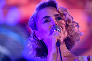 Singer Anastasia Lyutova and The Band perform at the Koktebel Jazz Party 2020 international jazz festival