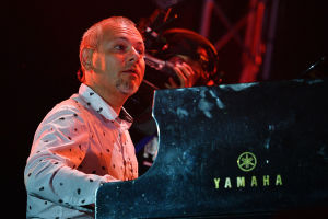 Musician Vladimir Nesterenko performs at the Koktebel Jazz Party 2020 international jazz festival in Crimea