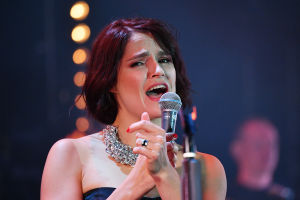 Jazz singer Karina Kozhevnikova performs at the Koktebel Jazz Party 2020 in Crimea