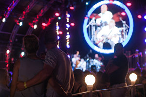 Spectators at the 17th Koktebel Jazz Party international music festival