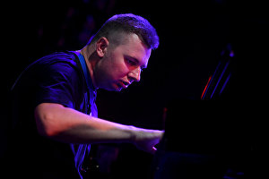 Pianist Oleg Starikov performs at the Koktebel Jazz Party 2019 international jazz festival