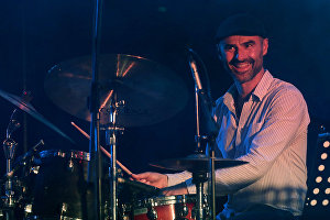 Musician Pavel Timofeyev performing at the XVII International Koktebel Jazz Party festival