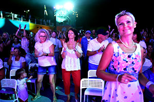 The public enjoying the 17th Koktebel Jazz Party international festival