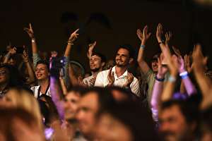 The public enjoying the 17th Koktebel Jazz Party international festival